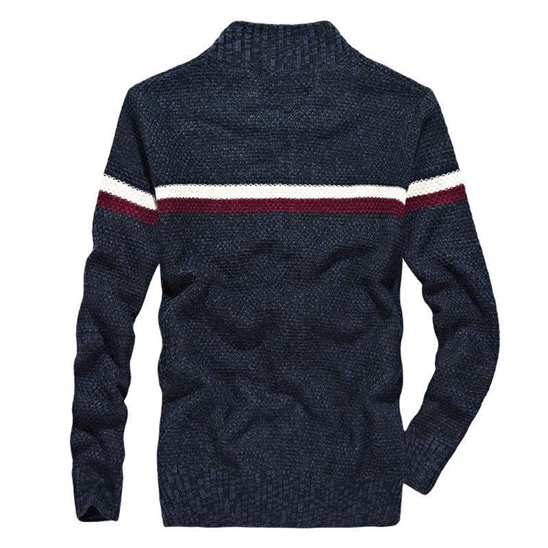 Knitted Wear Casual Baseball Collar Cardigan