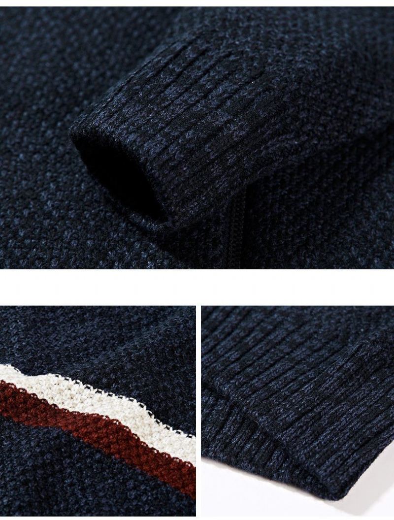 Knitted Wear Casual Baseball Collar Cardigan