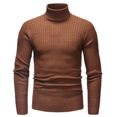 Stickad Turtleneck Pullover