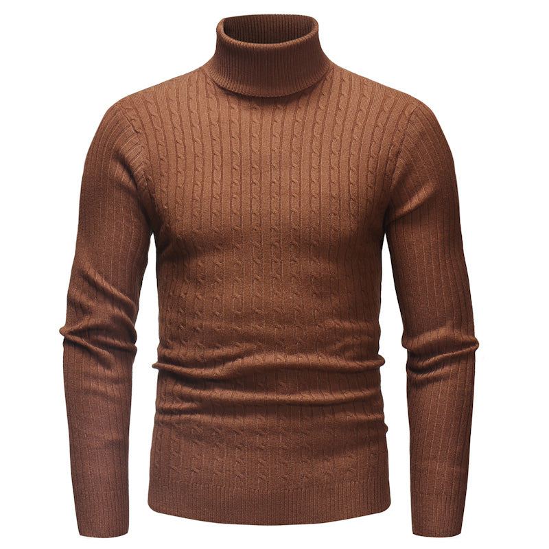 Stickad Turtleneck Pullover