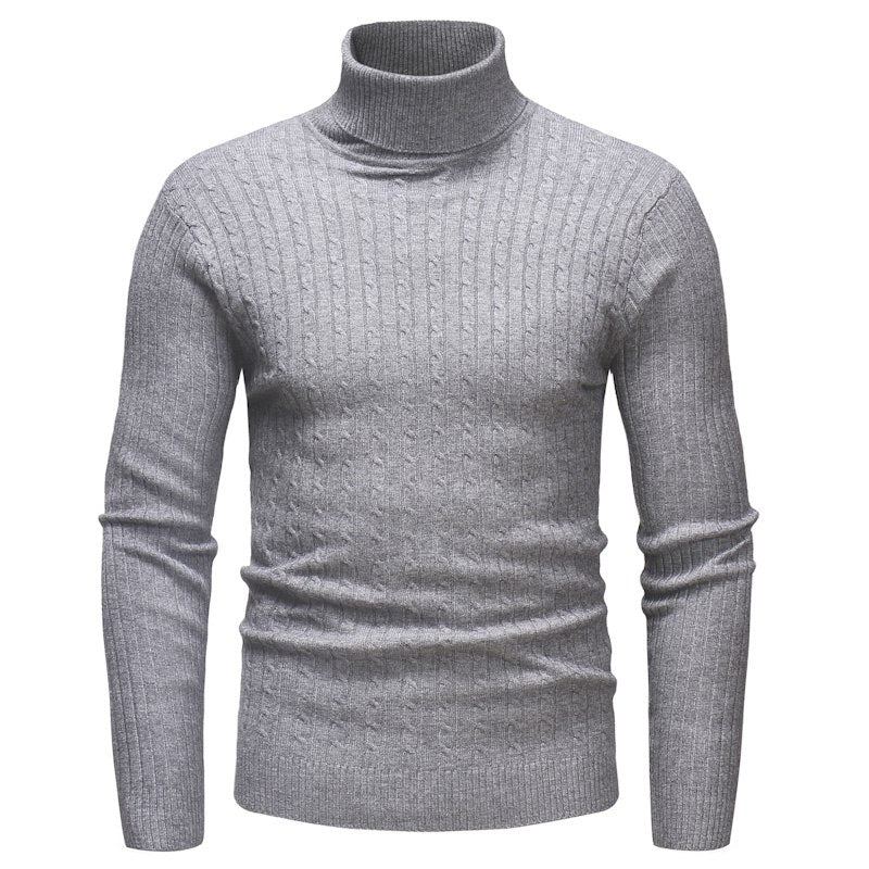 Stickad Turtleneck Pullover