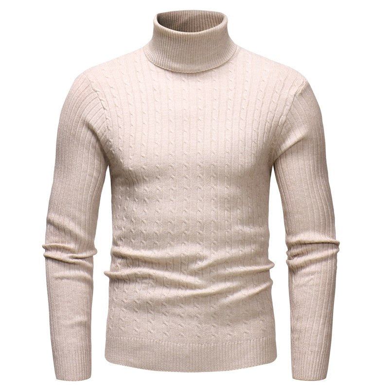 Stickad Turtleneck Pullover