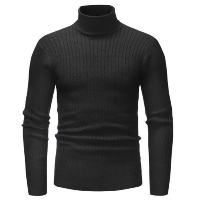 Stickad Turtleneck Pullover