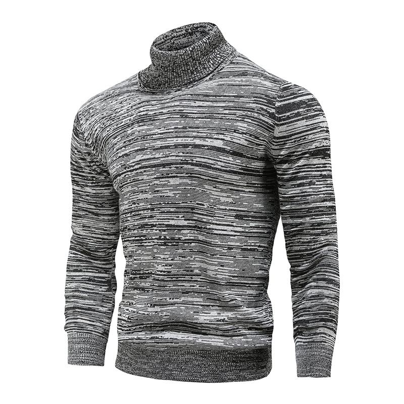 Vinter Turtleneck Bomull Stickad Pullover