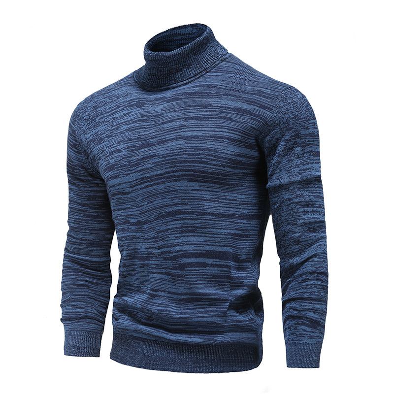 Vinter Turtleneck Bomull Stickad Pullover