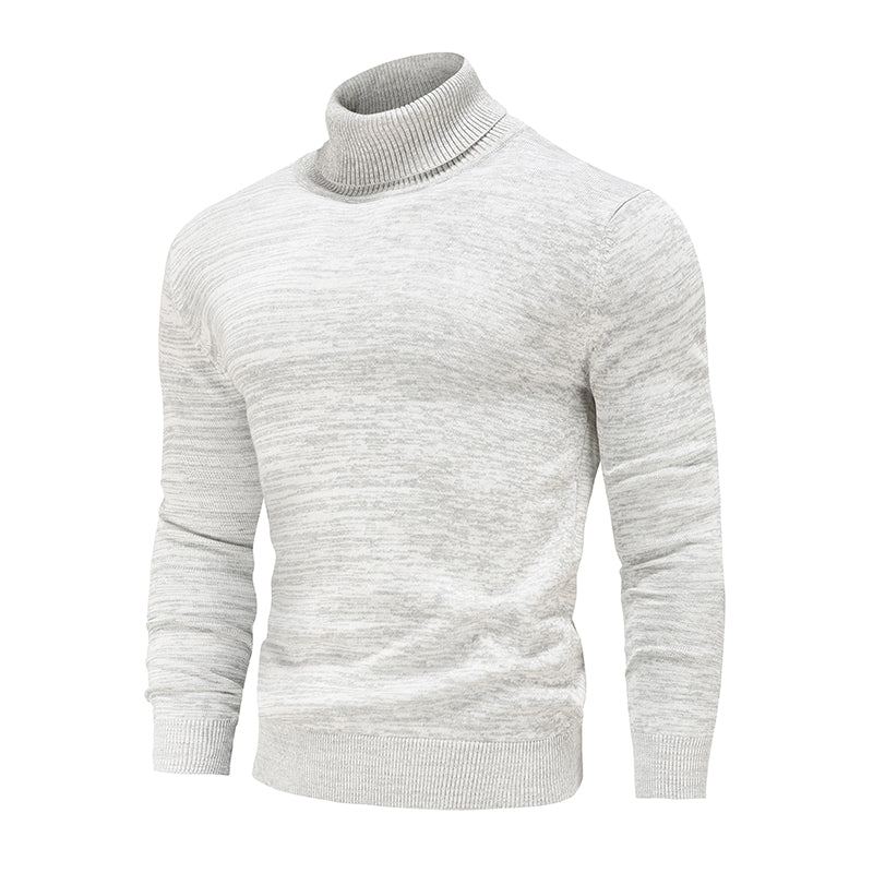 Vinter Turtleneck Bomull Stickad Pullover