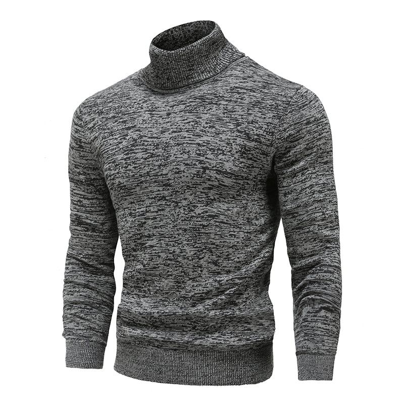 Vinter Turtleneck Bomull Stickad Pullover