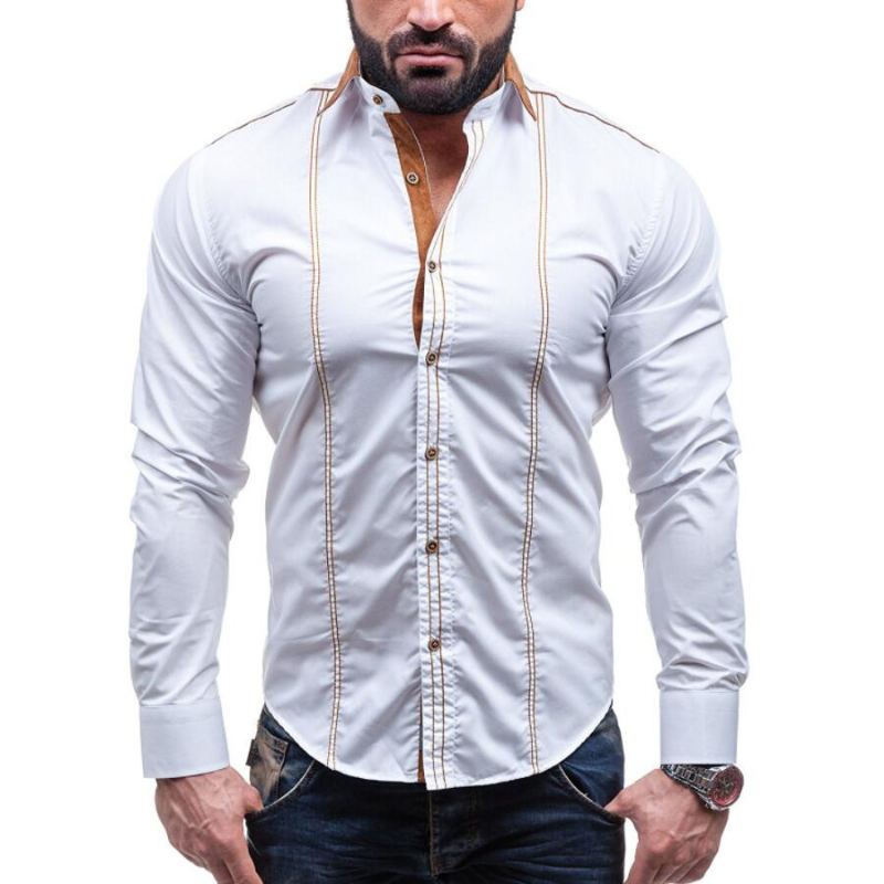 Brand Slim Business Social Dress Shirt