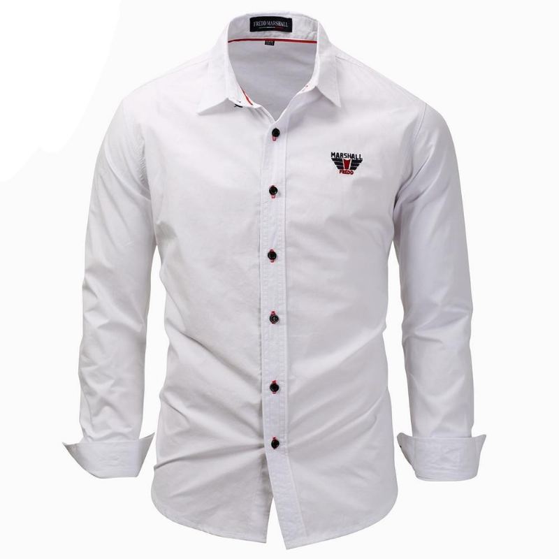 Enfärgad Slim Fit Business Dress Shirt