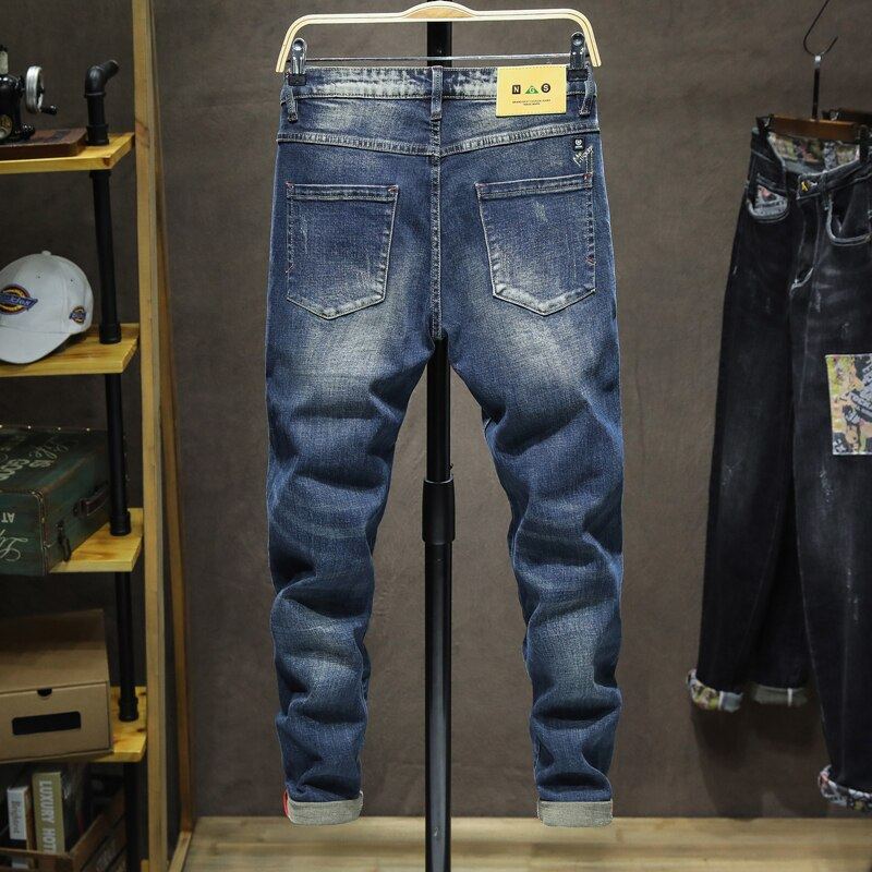 Casual Trendiga Stretch Denim Byxor