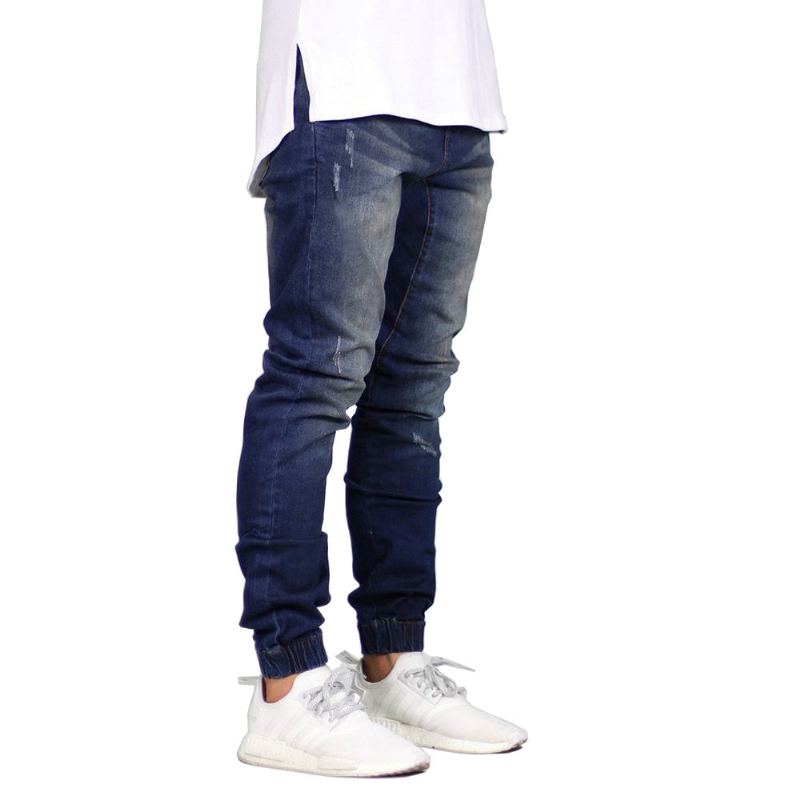 Denim Design Hip Hop Jogger Jeans