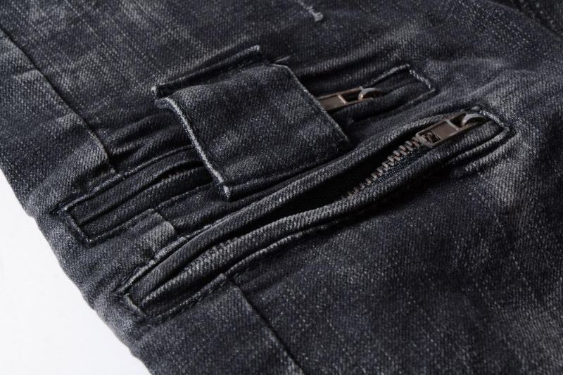 Denim Distressed Svarta Jeans