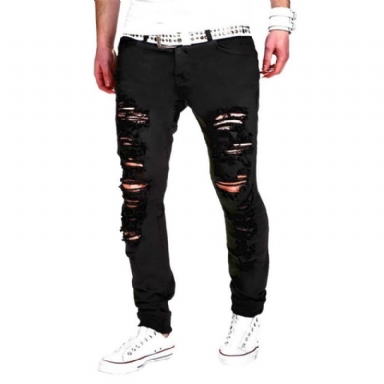 Designer Ripped Slim Jeans