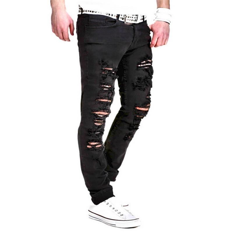 Designer Ripped Slim Jeans