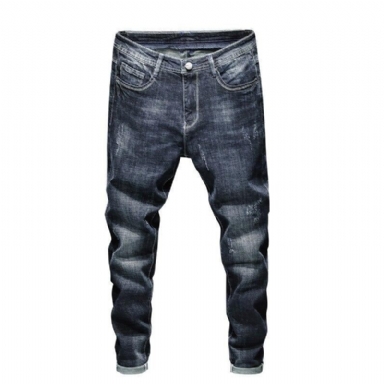 Designer Slim Fit Elastiska Höstjeans