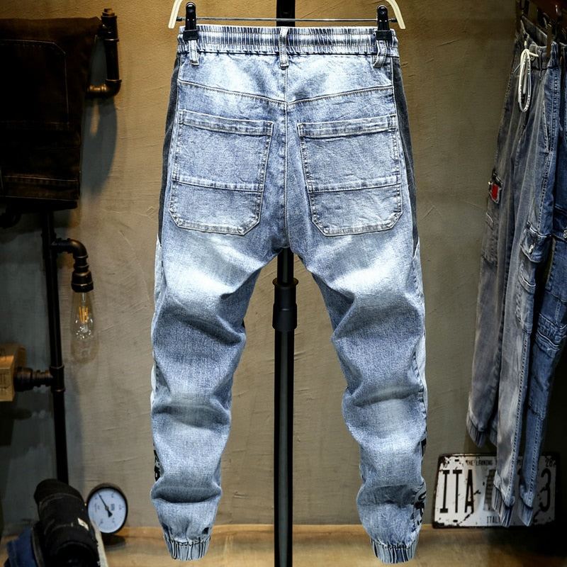 Jeans Med Elastisk Dragsko I Midjan