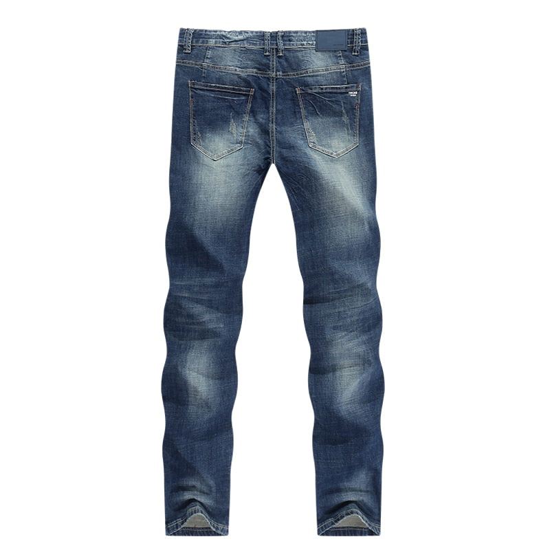 Klassiska Business Jeans Med Direkt Stretch