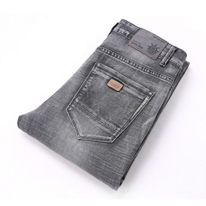 Klassiska Retro Nostalgi Straight Denim Jeans