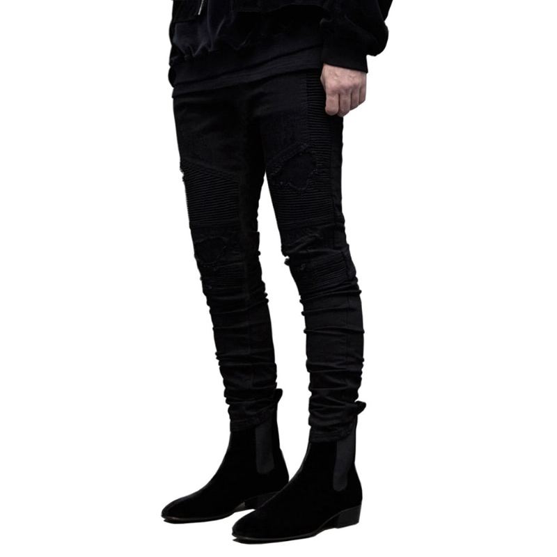 Rippade Biker Jeans