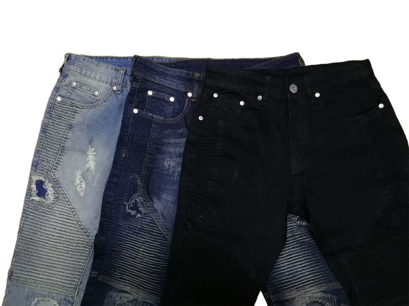 Rippade Biker Jeans