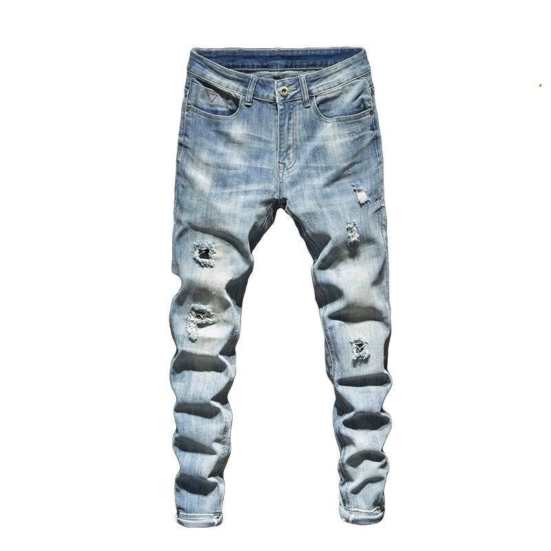 Rippade Retro Streetwear-jeans