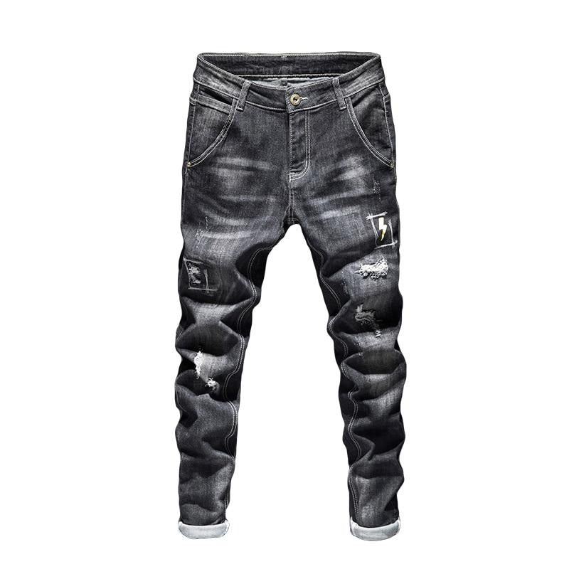 Slim Fit Distressed Streetwear-jeans