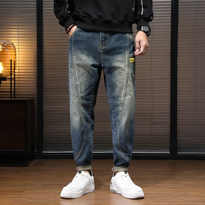 Streetwear Casual Jeans Med Lös Passform