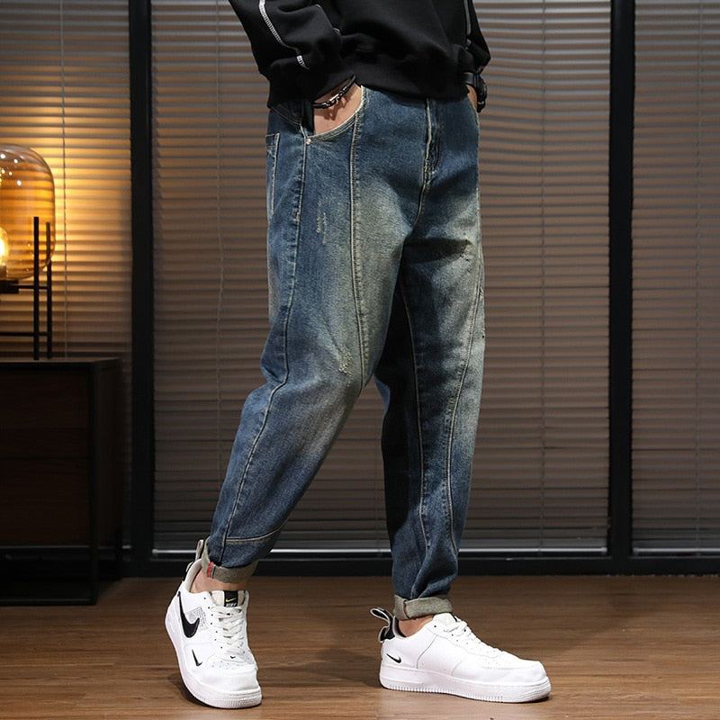 Streetwear Casual Jeans Med Lös Passform