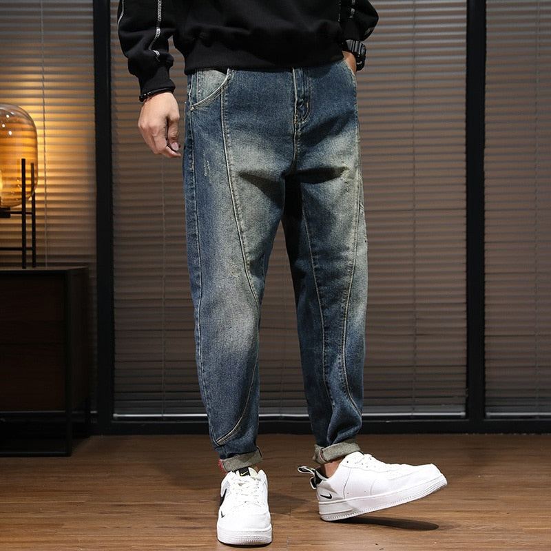 Streetwear Casual Jeans Med Lös Passform