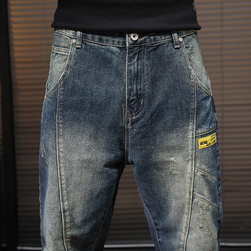 Streetwear Casual Jeans Med Lös Passform