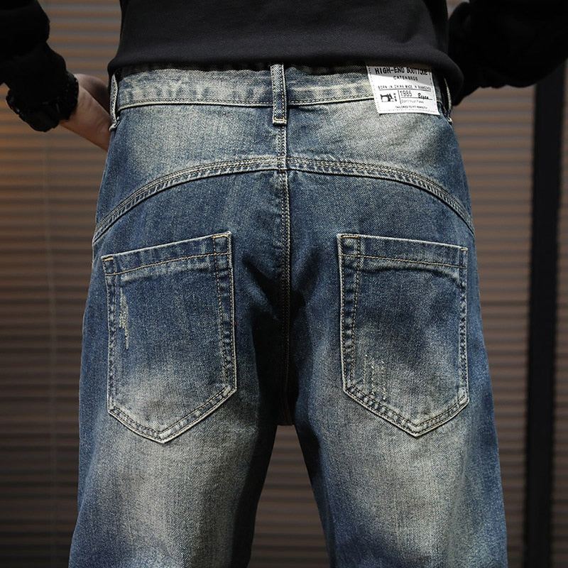 Streetwear Casual Jeans Med Lös Passform