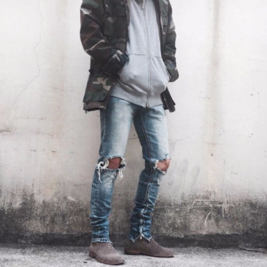 Streetwear Ripped Jeans