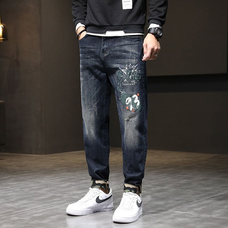 Streetwear Stretch Baggy Jeans