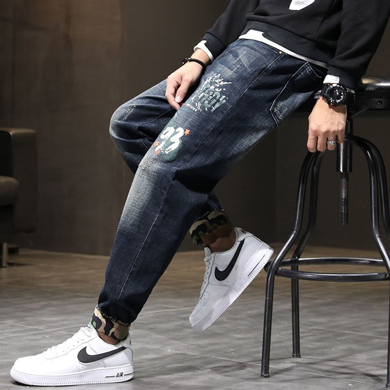 Streetwear Stretch Baggy Jeans