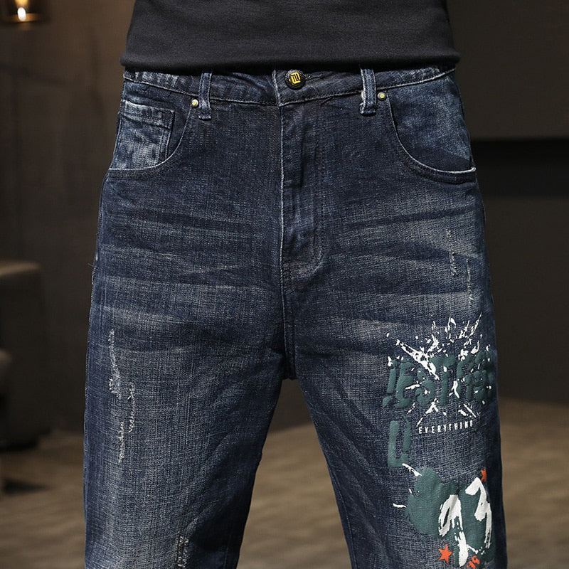 Streetwear Stretch Baggy Jeans