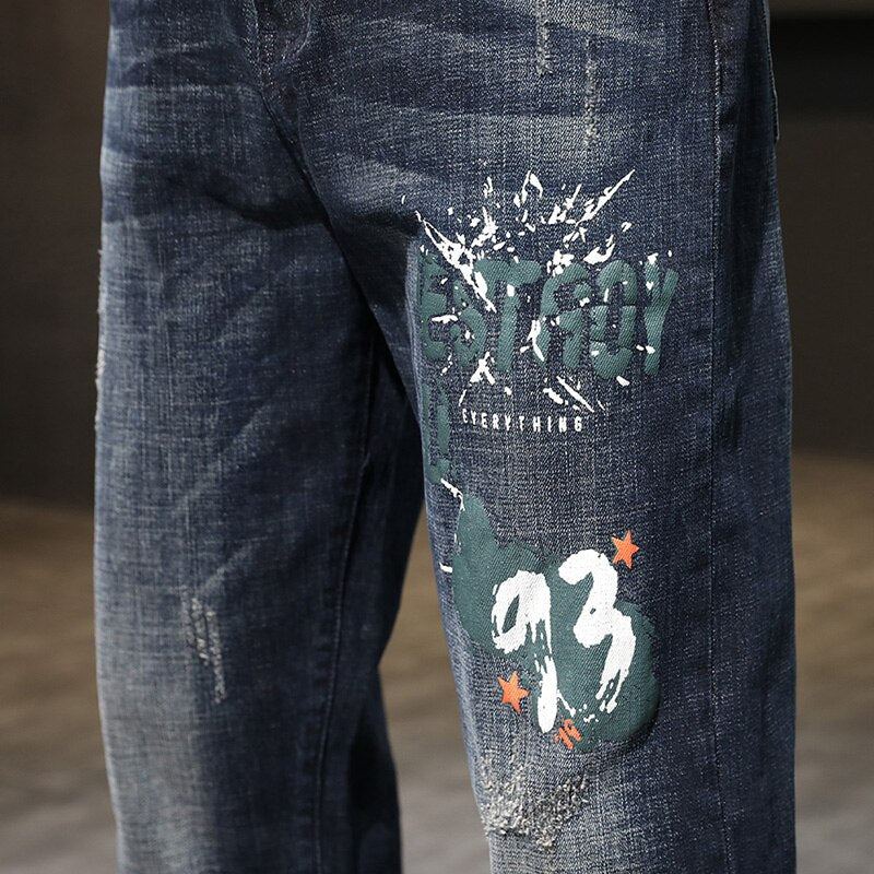 Streetwear Stretch Baggy Jeans