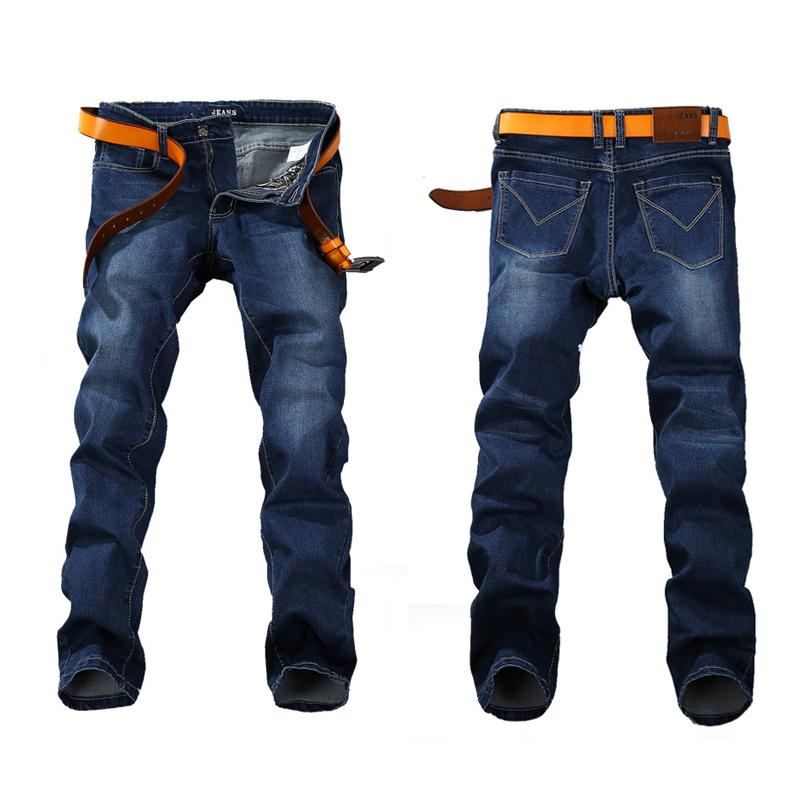 Stretch Jeans Med Fjäder