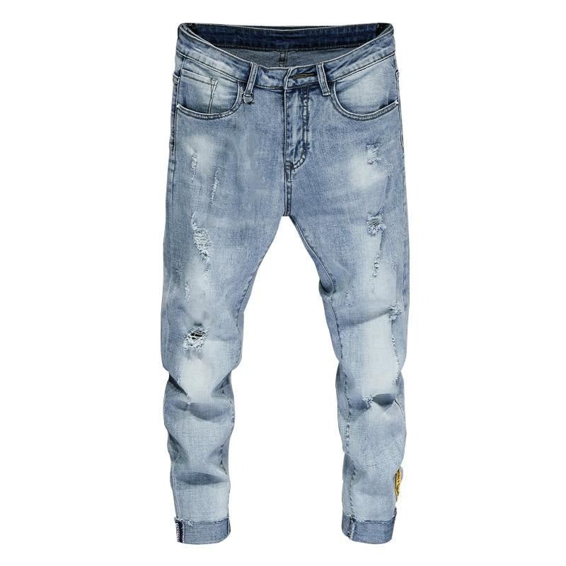 Super Skinny Elastic Jogger Ankel Långa Jeans