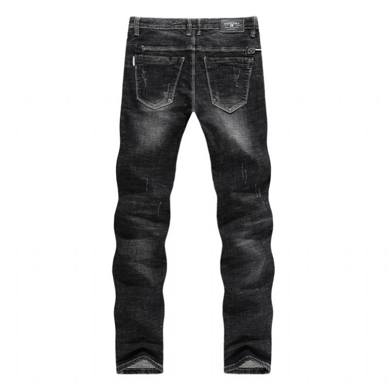 Tjocka Hög Elastiska Pennor Jeans