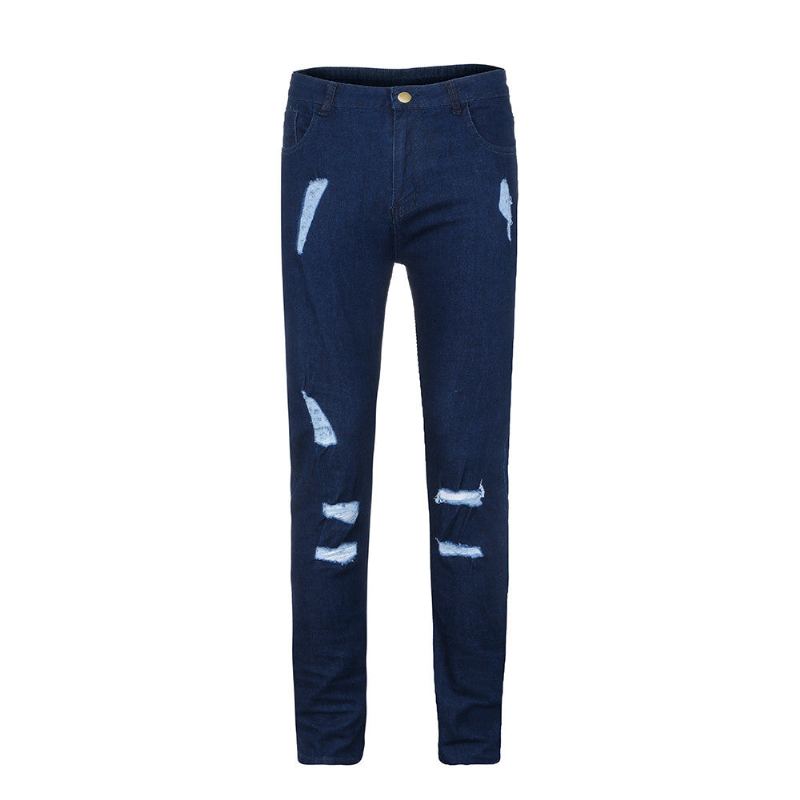 Trend Knähål Dragkedjor Jeans