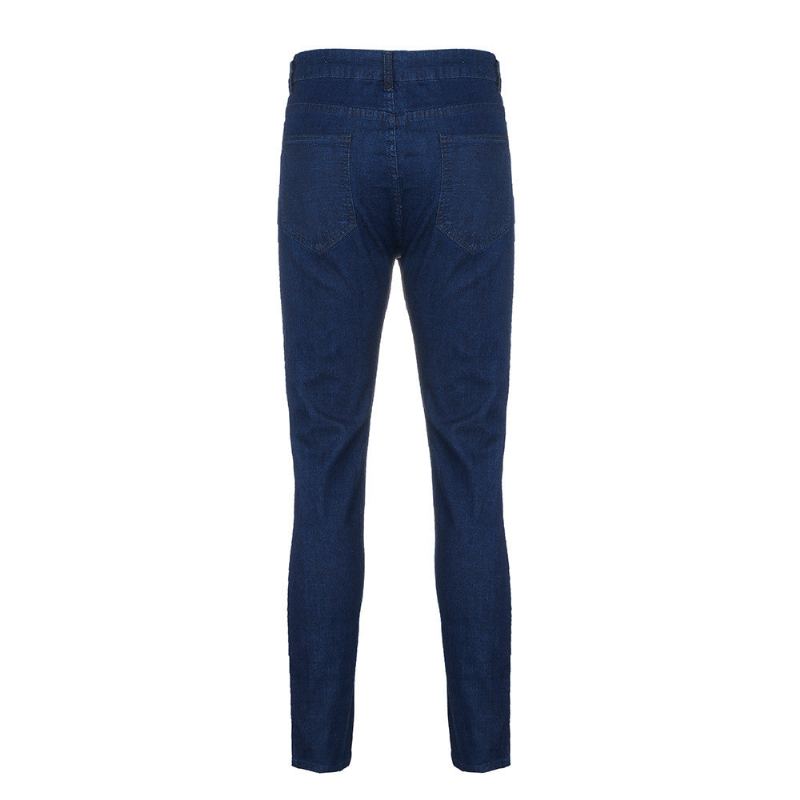 Trend Knähål Dragkedjor Jeans