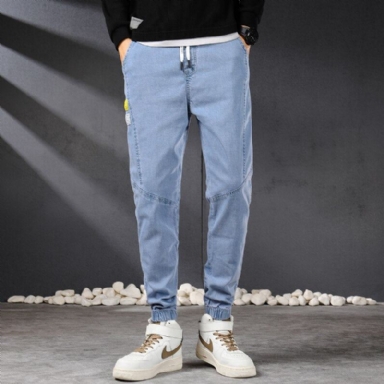 Vintage Streetwear Denim Joggingbyxor