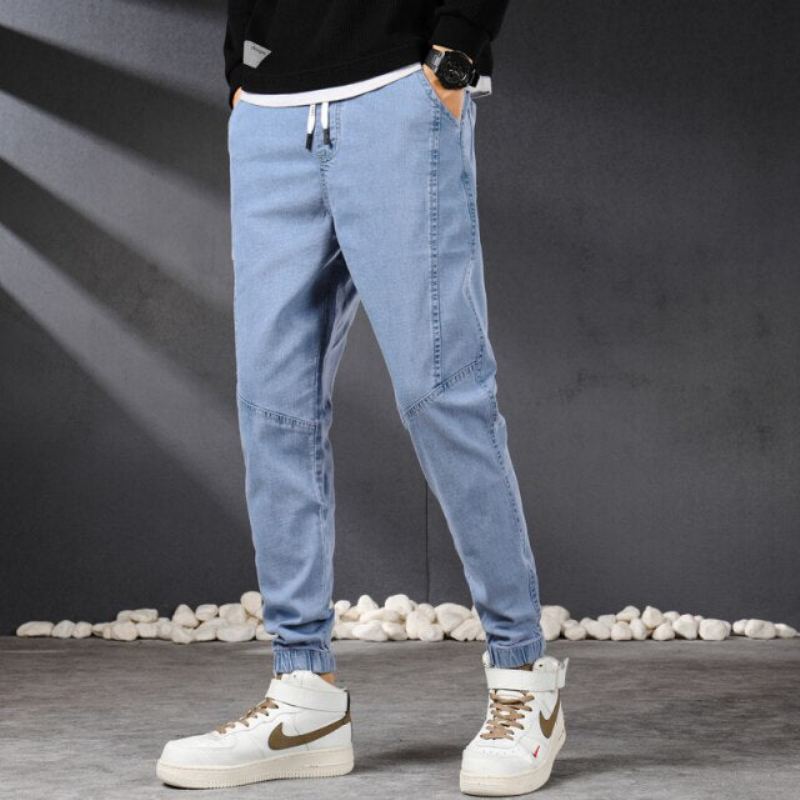 Vintage Streetwear Denim Joggingbyxor