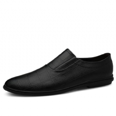 Läder Slip Loafers