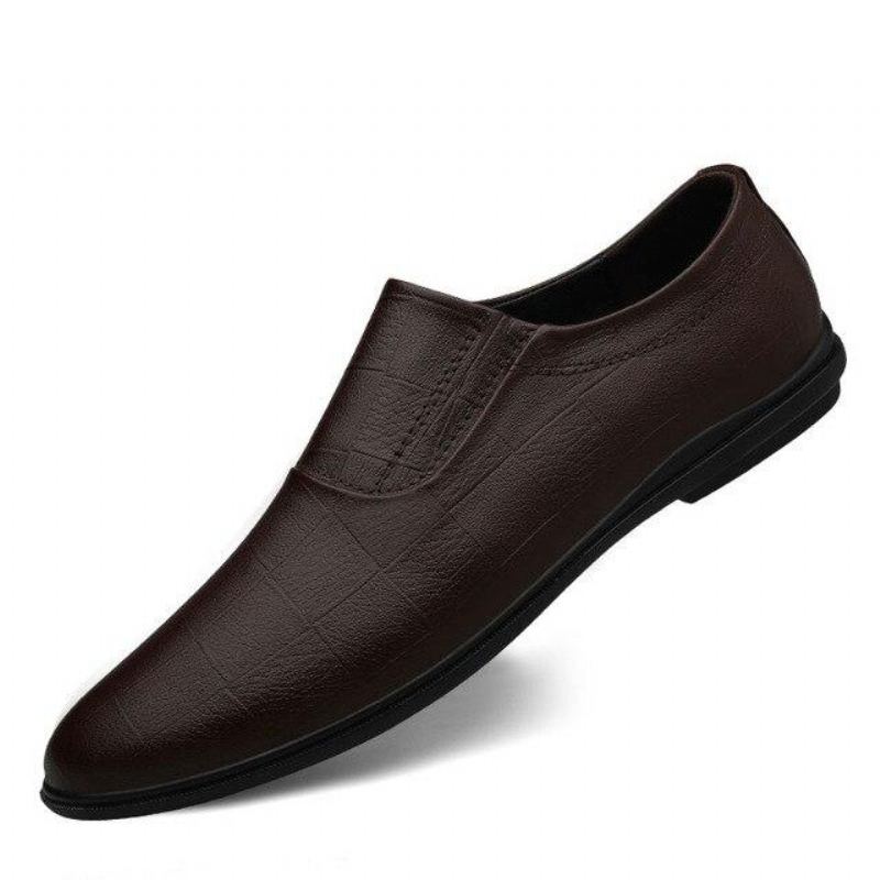 Läder Slip Loafers