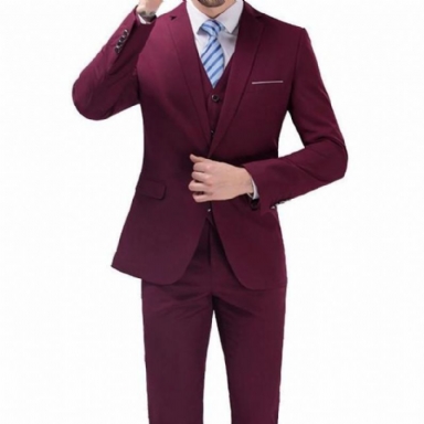 - Lyxig Slim Fit 3-delad Kostym