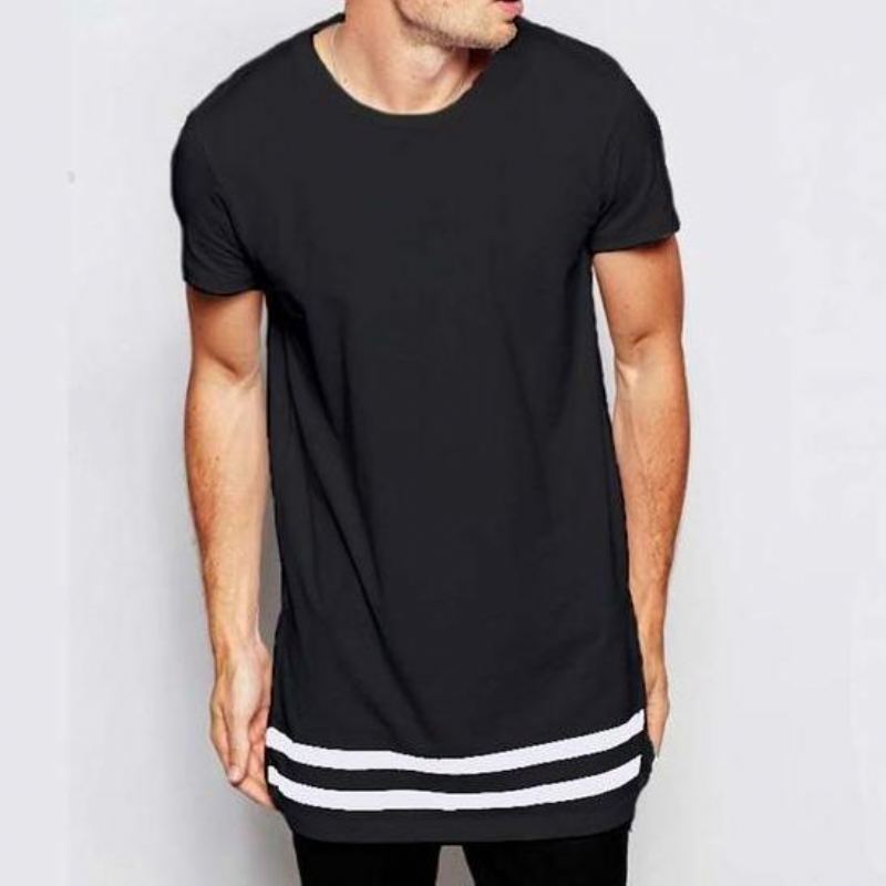 Förlängd Longline Hipster T-shirt