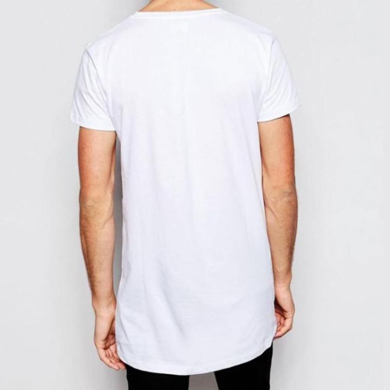 Förlängd Longline Hipster T-shirt