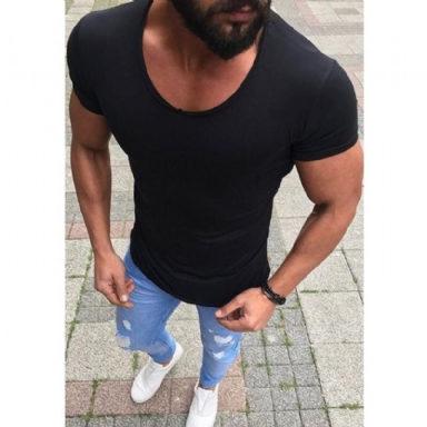 Låghalsad Skinny Fitness T-shirt