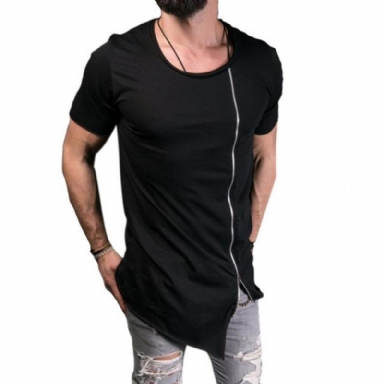 Leisure Tee Tops Asymmetrisk T-shirt